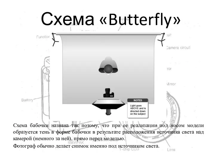 Схема «Butterfly» Схема бабочки названа так потому, что при ее реализации