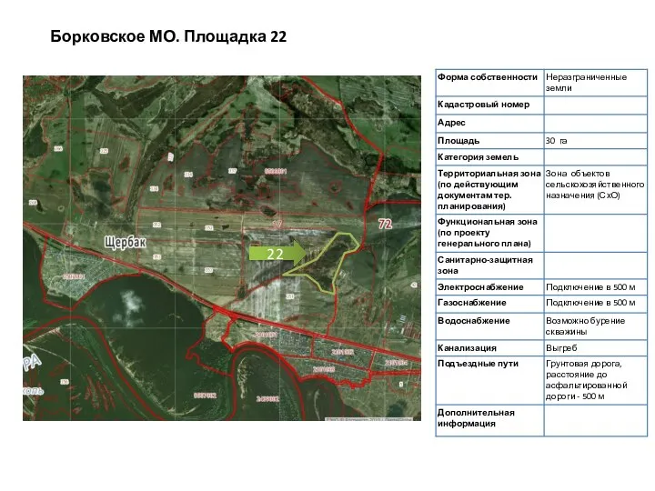 Борковское МО. Площадка 22