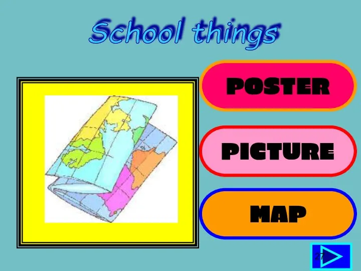 POSTER PICTURE MAP 27 School things