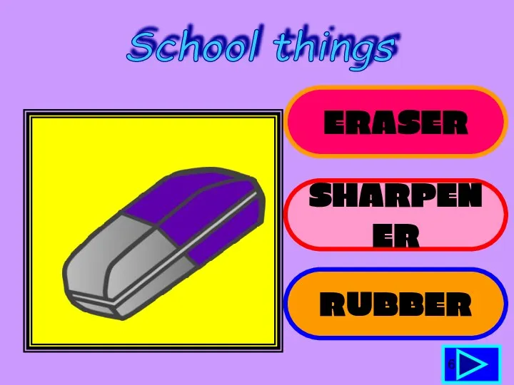 ERASER SHARPENER RUBBER 6 School things