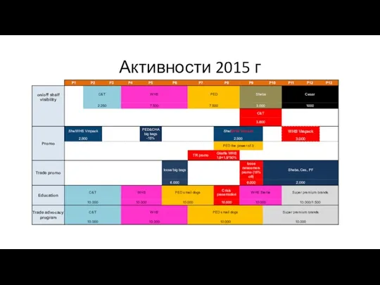 Активности 2015 г