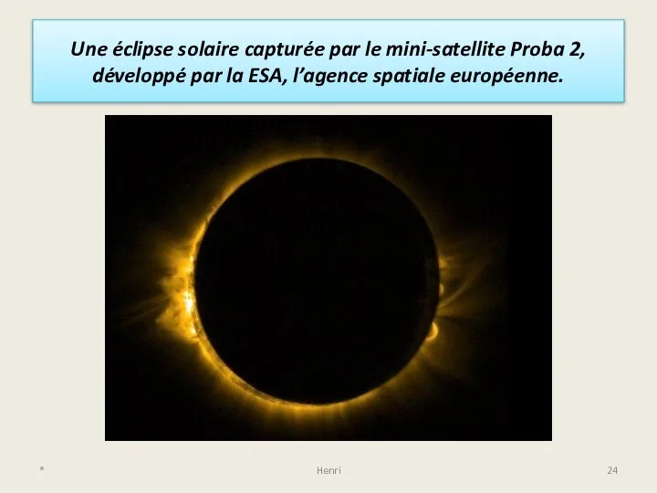 Une éclipse solaire capturée par le mini-satellite Proba 2, développé par