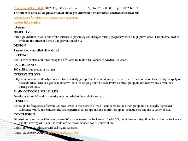 Complement Ther Med. 2012 Oct;20(5):263-6. doi: 10.1016/j.ctim.2012.05.001. Epub 2012 Jun 12.