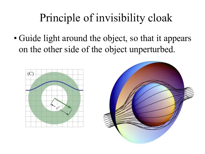 Guide light around the object, so that it appears on the