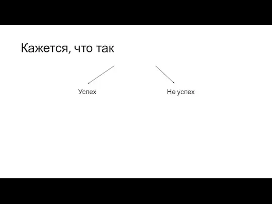 Кажется, что так Успех Не успех