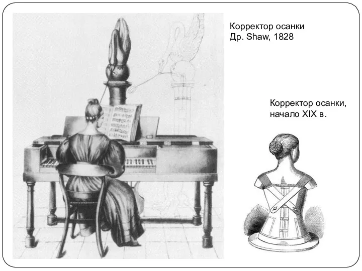 Корректор осанки Др. Shaw, 1828 Корректор осанки, начало XIX в.