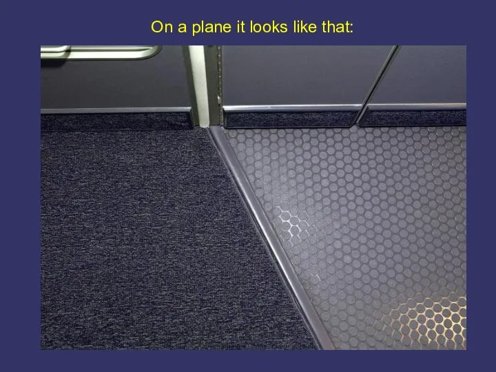 On a plane it looks like that: