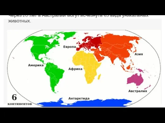 Через 20 лет в Австралии могут исчезнуть 63 вида уникальных животных.