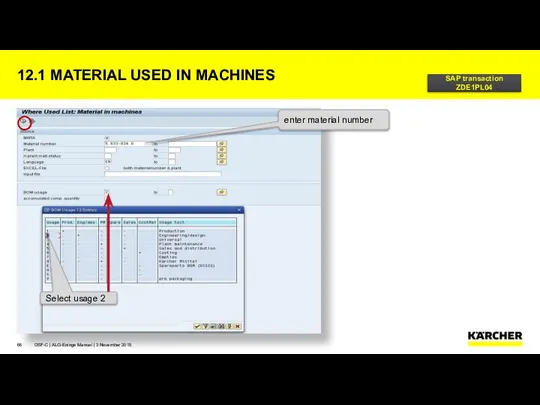 12.1 MATERIAL USED IN MACHINES OSF-C | ALG-Eninge Manual | 3