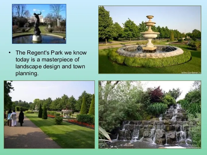 The Regent's Park we know today is a masterpiece of landscape design and town planning.