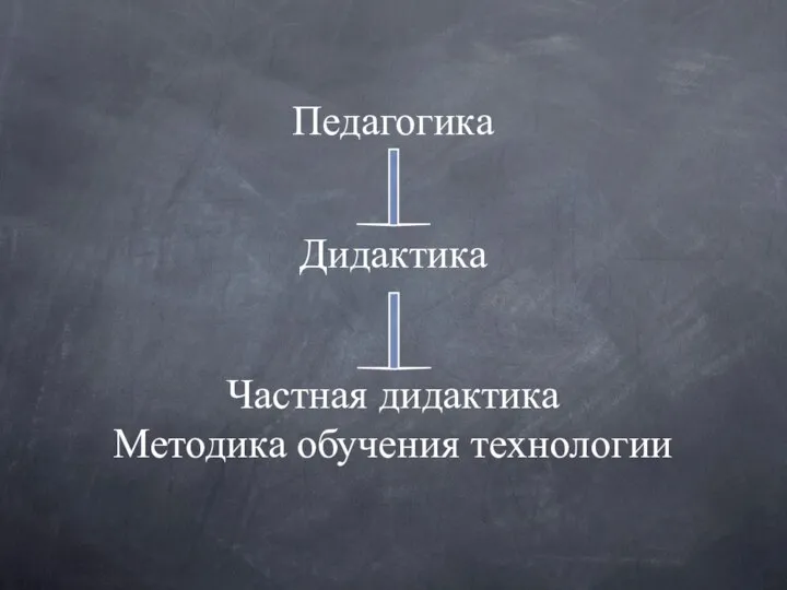 Дидактика Частная дидактика Методика обучения технологии Педагогика