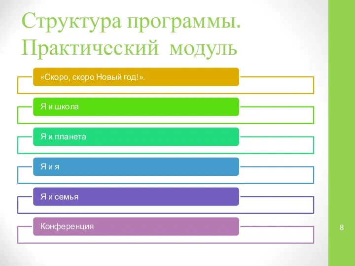 Структура программы. Практический модуль