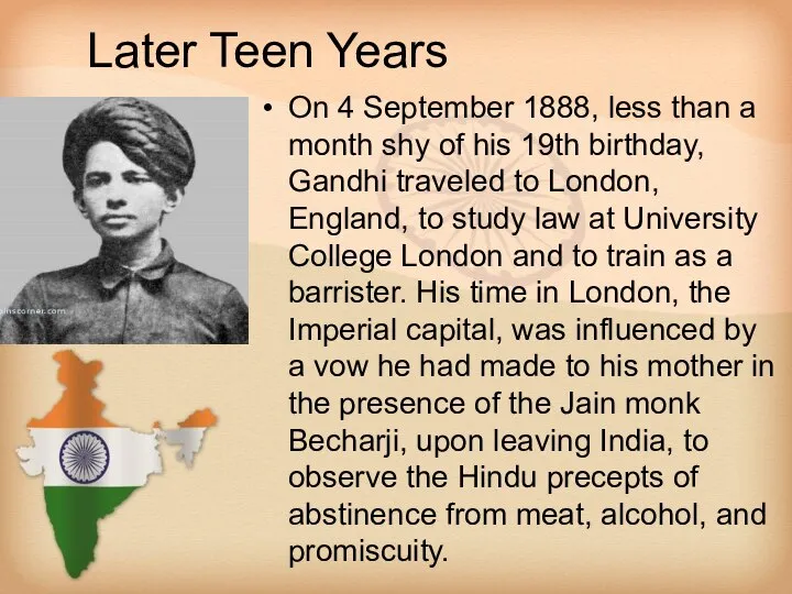 Later Teen Years On 4 September 1888, less than a month