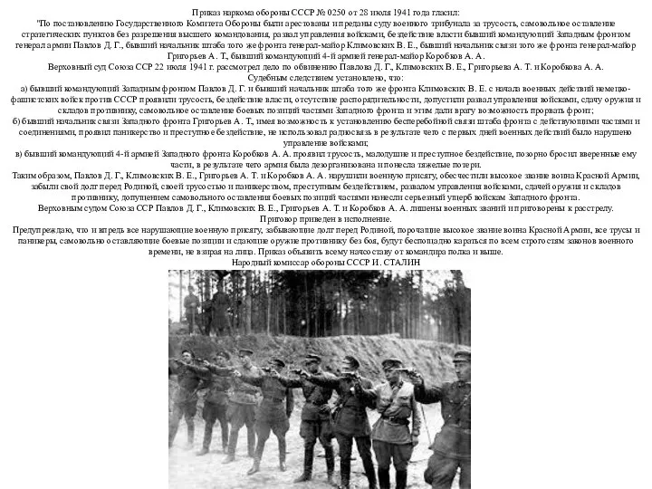 Приказ наркома обороны СССР № 0250 от 28 июля 1941 года