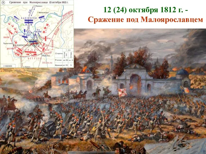 12 (24) октября 1812 г. - Сражение под Малоярославцем