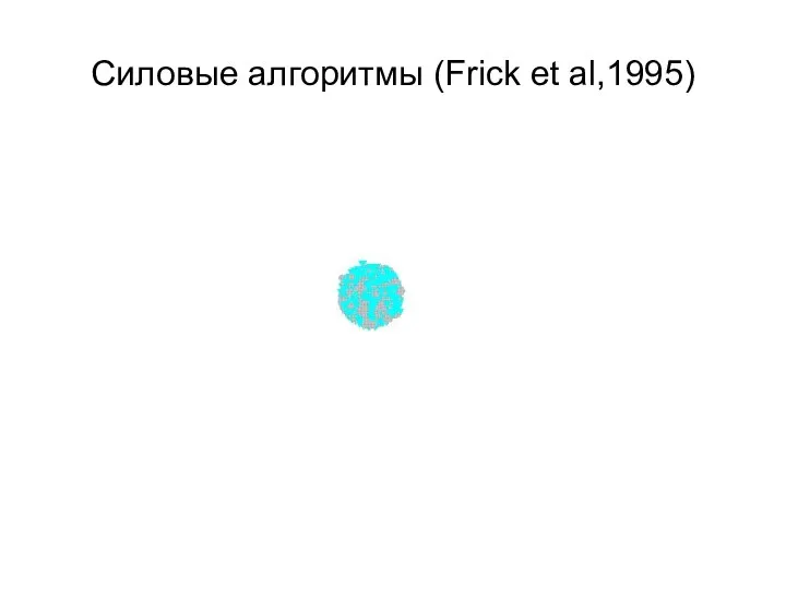 Силовые алгоритмы (Frick et al,1995)