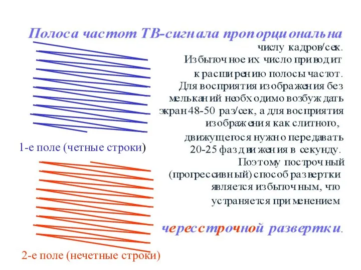 1-е поле (четные строки) 2-е поле (нечетные строки)