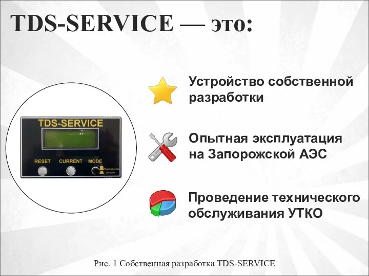 TDS-SERVICE — это: Рис. 1 Собственная разработка TDS-SERVICE