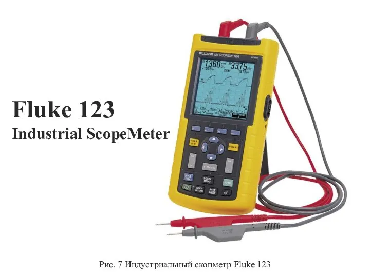 Fluke 123 Industrial ScopeMeter Рис. 7 Индустриальный скопметр Fluke 123