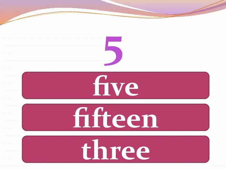 5 five fifteen three
