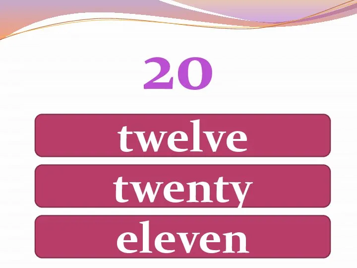 20 twelve twenty eleven