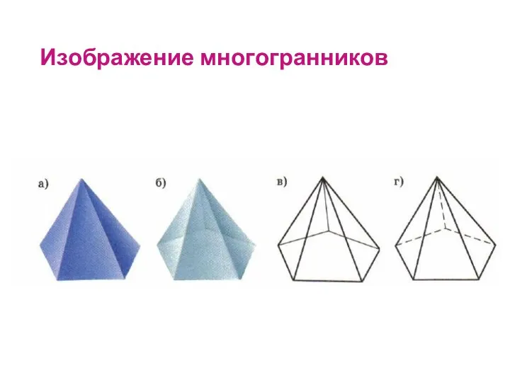 Изображение многогранников