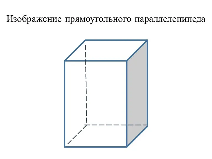 Изображение прямоугольного параллелепипеда