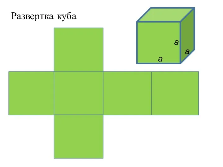 Развертка куба а а а