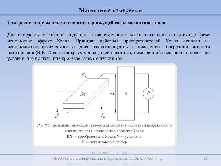 Метрология, стандартизация и сертификация. Быков А.С. и др. Измерение напряженности и