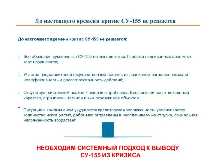 До настоящего времени кризис СУ-155 не решается: Все обещания руководства СУ-155