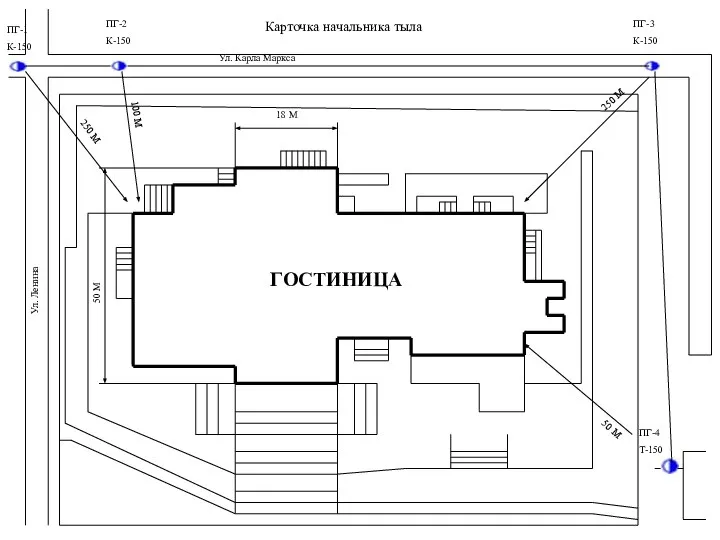 Карточка начальника тыла ПГ-1 К-150 ПГ-2 К-150 ПГ-3 К-150 ПГ-4 Т-150