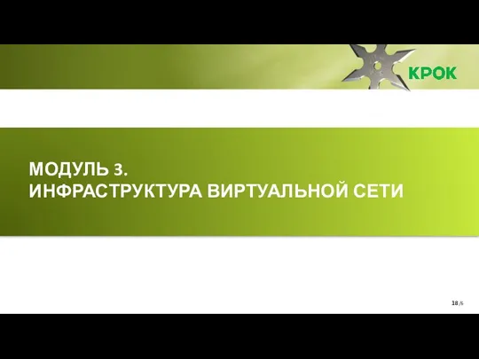 /6 МОДУЛЬ 3. ИНФРАСТРУКТУРА ВИРТУАЛЬНОЙ СЕТИ