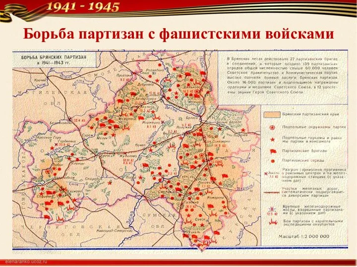 Борьба партизан с фашистскими войсками