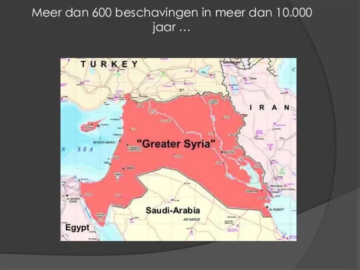 Meer dan 600 beschavingen in meer dan 10.000 jaar …