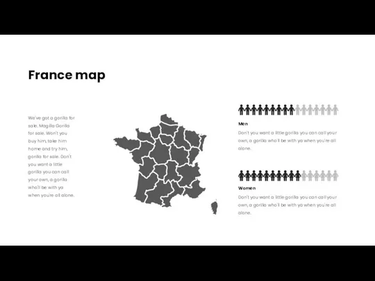 France map Men Don't you want a little gorilla you can