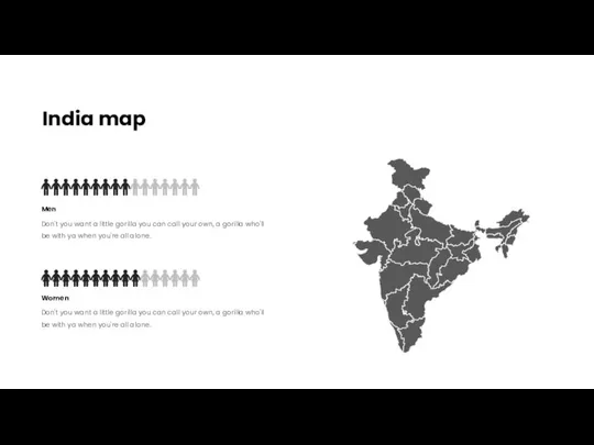 India map Men Don't you want a little gorilla you can