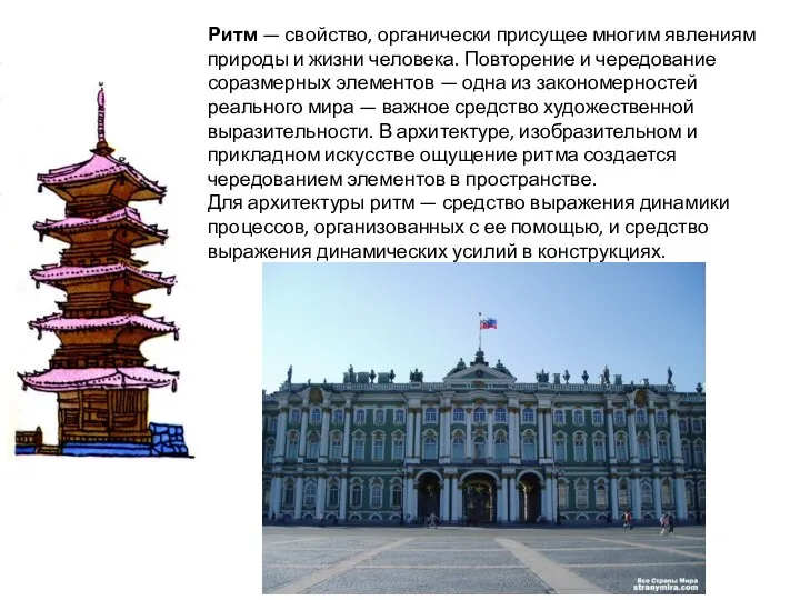 Ритм — свойство, органически присущее многим явлениям природы и жизни человека.