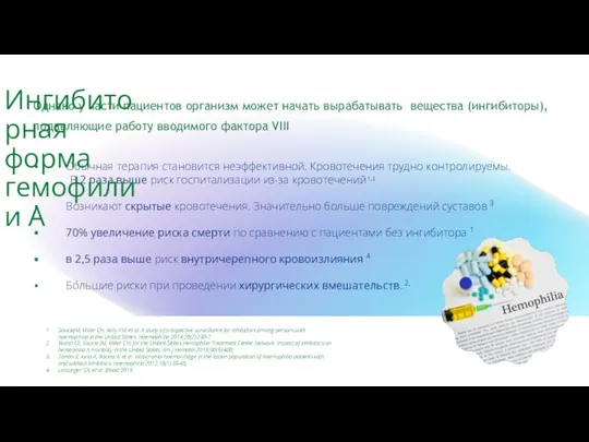 Однако у части пациентов организм может начать вырабатывать вещества (ингибиторы), подавляющие