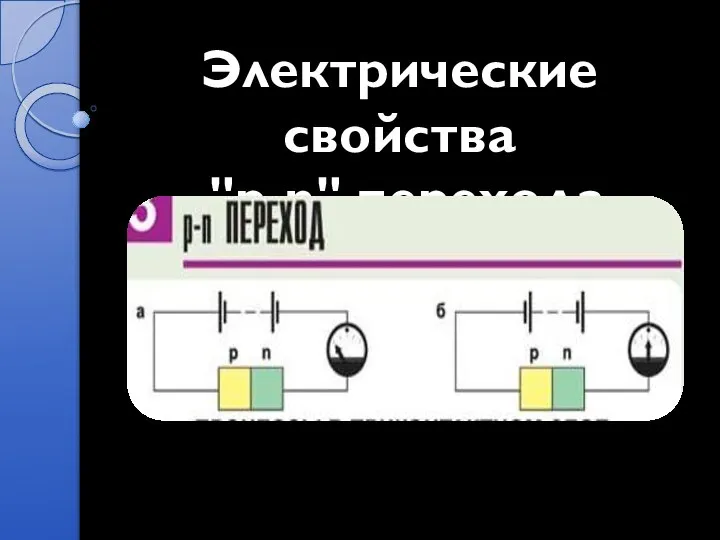 Электрические свойства "p-n" перехода