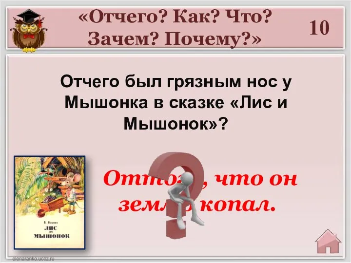 «Отчего? Как? Что? Зачем? Почему?» 10 Отчего был грязным нос у