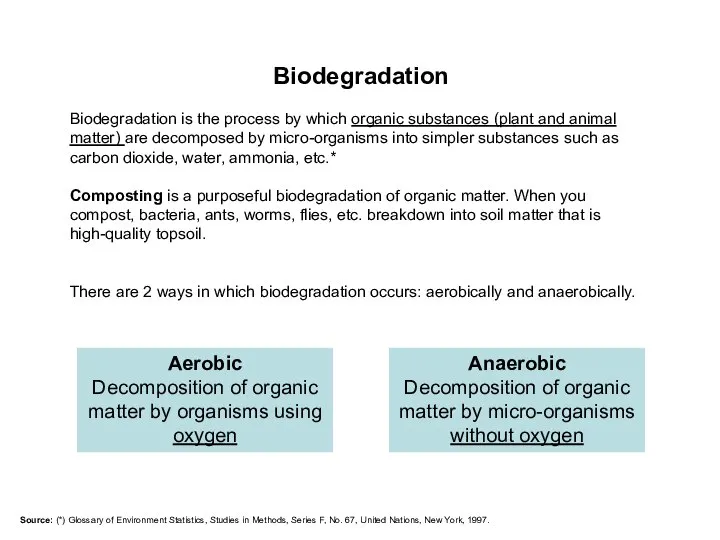 Biodegradation Biodegradation is the process by which organic substances (plant and