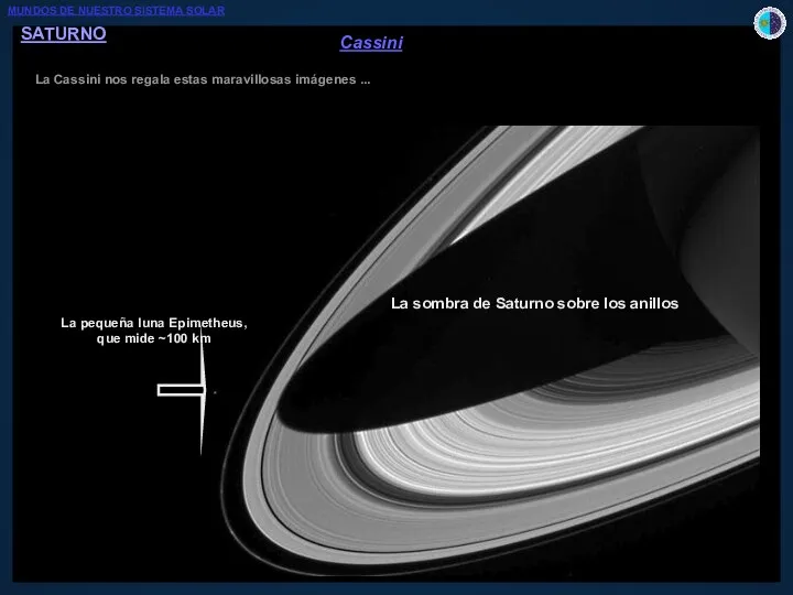 SATURNO La Cassini nos regala estas maravillosas imágenes ... 300 km