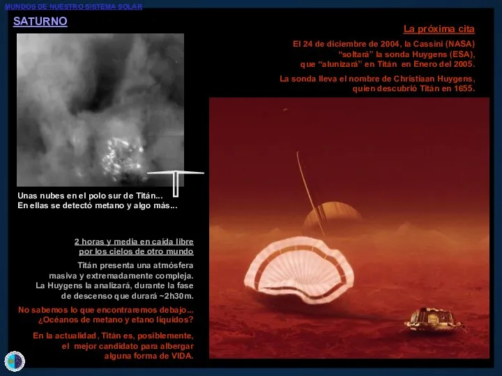 SATURNO La próxima cita El 24 de diciembre de 2004, la