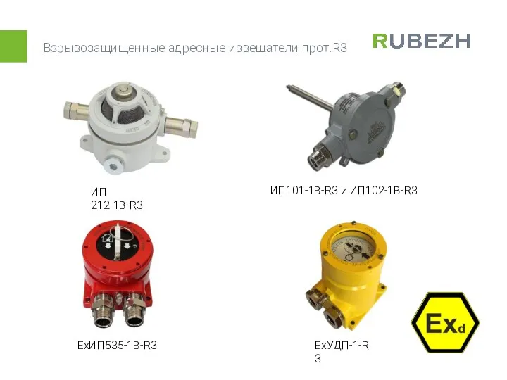 Взрывозащищенные адресные извещатели прот.R3