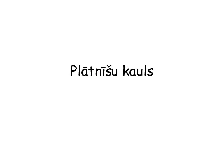 Plātnīšu kauls