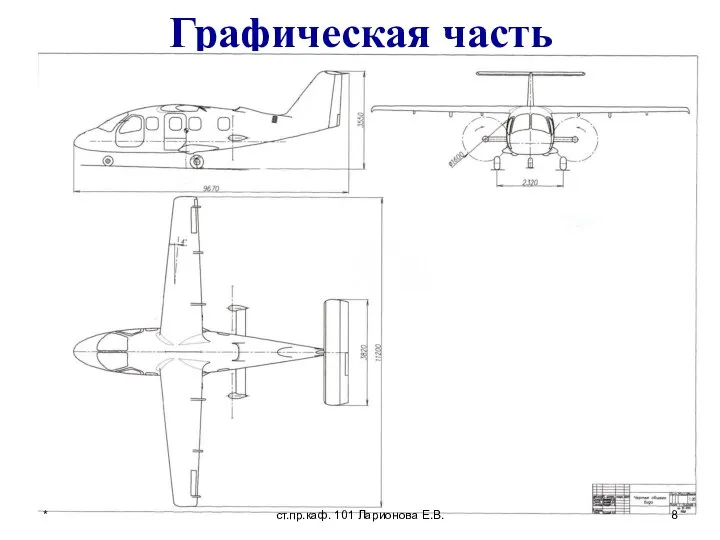 Графическая часть ст.пр.каф. 101 Ларионова Е.В. *