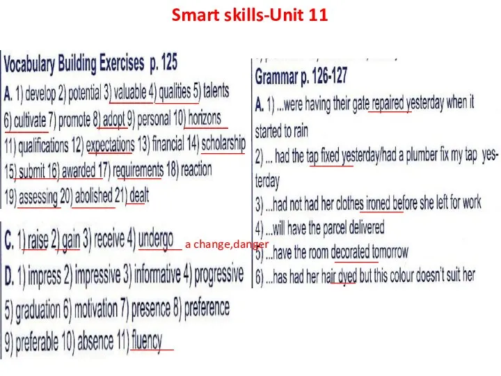 Smart skills-Unit 11 _______ _______ _____ _______ _______ _______ _______ _______