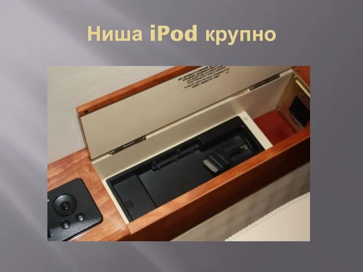 Ниша iPod крупно