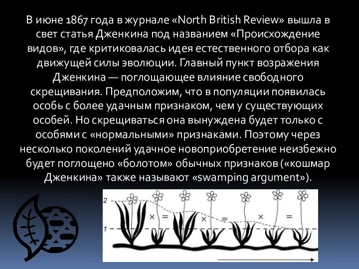 В июне 1867 года в журнале «North British Review» вышла в