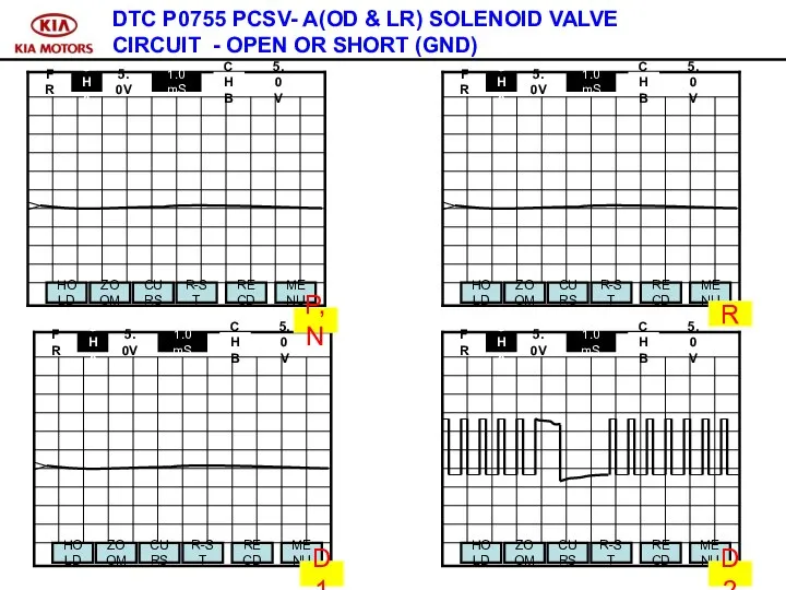 DTC P0755 PCSV- A(OD & LR) SOLENOID VALVE CIRCUIT - OPEN